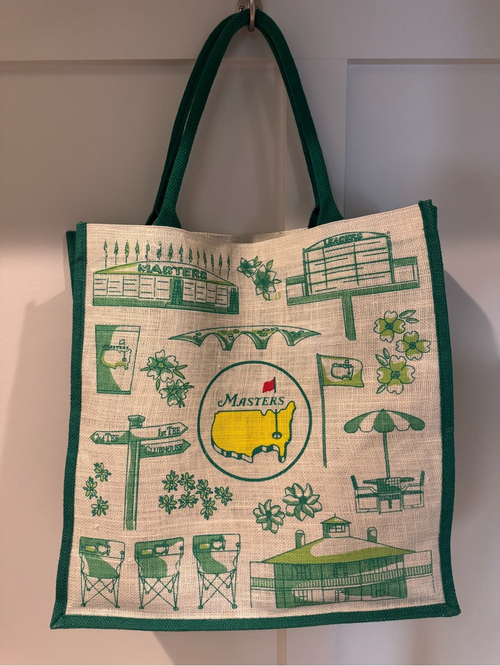Masters Tournament Jute bag NWOT
